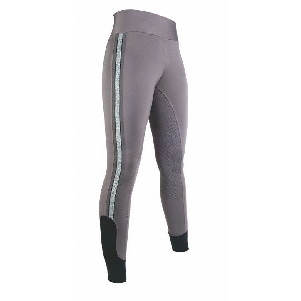 Reitleggings Silver Stripe-Style Silikonbesatz