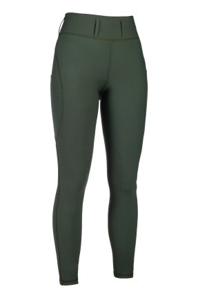Riding leggings -Jil High Waist- sil. knee patch
