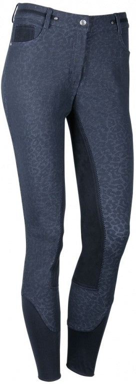 Reithose Blue Leopard Plus