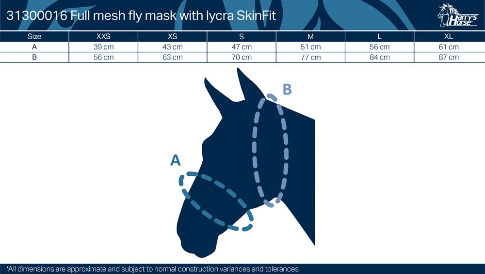 Fliegenmaske SkinFit mit Ohren