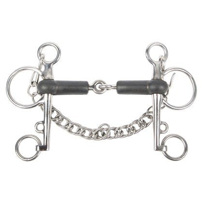 Pelham Gebiss Gummimundstück, gebrochen 18mm