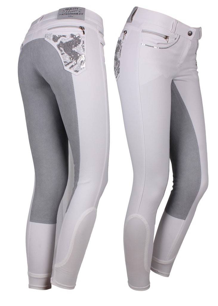 Reithose Susan mit Lederbesatz