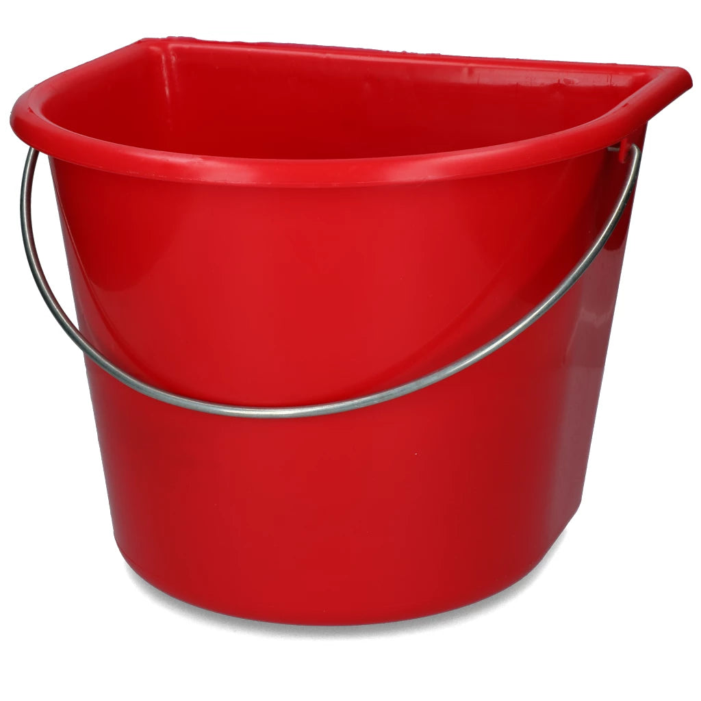 Eimer mit flacher Seite