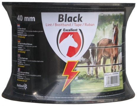 Band Excellent Eco 200 m / 40 mm schwarz