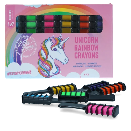 Lucky Horse Unicorn regenboog kleurkrijt