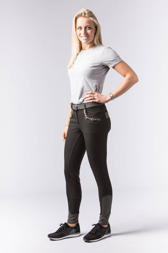 Reithose Vegas Full Grip Schwarz