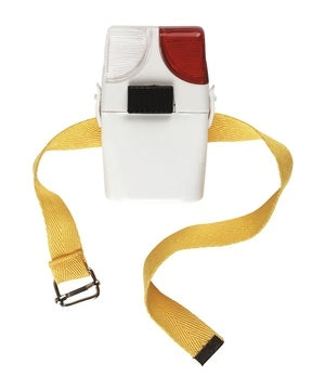 Reitstiefellampe weiß/rot