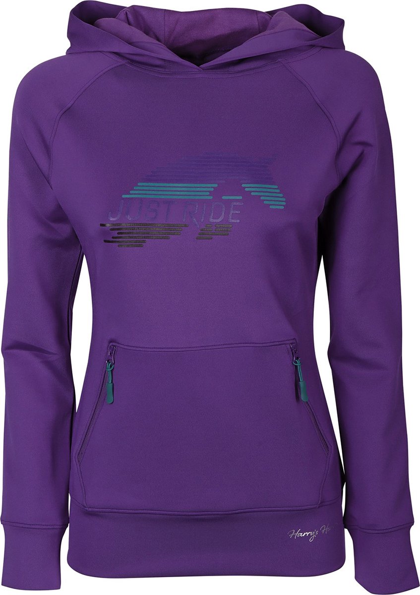 Kapuzenpullover Just Ride Lavendel